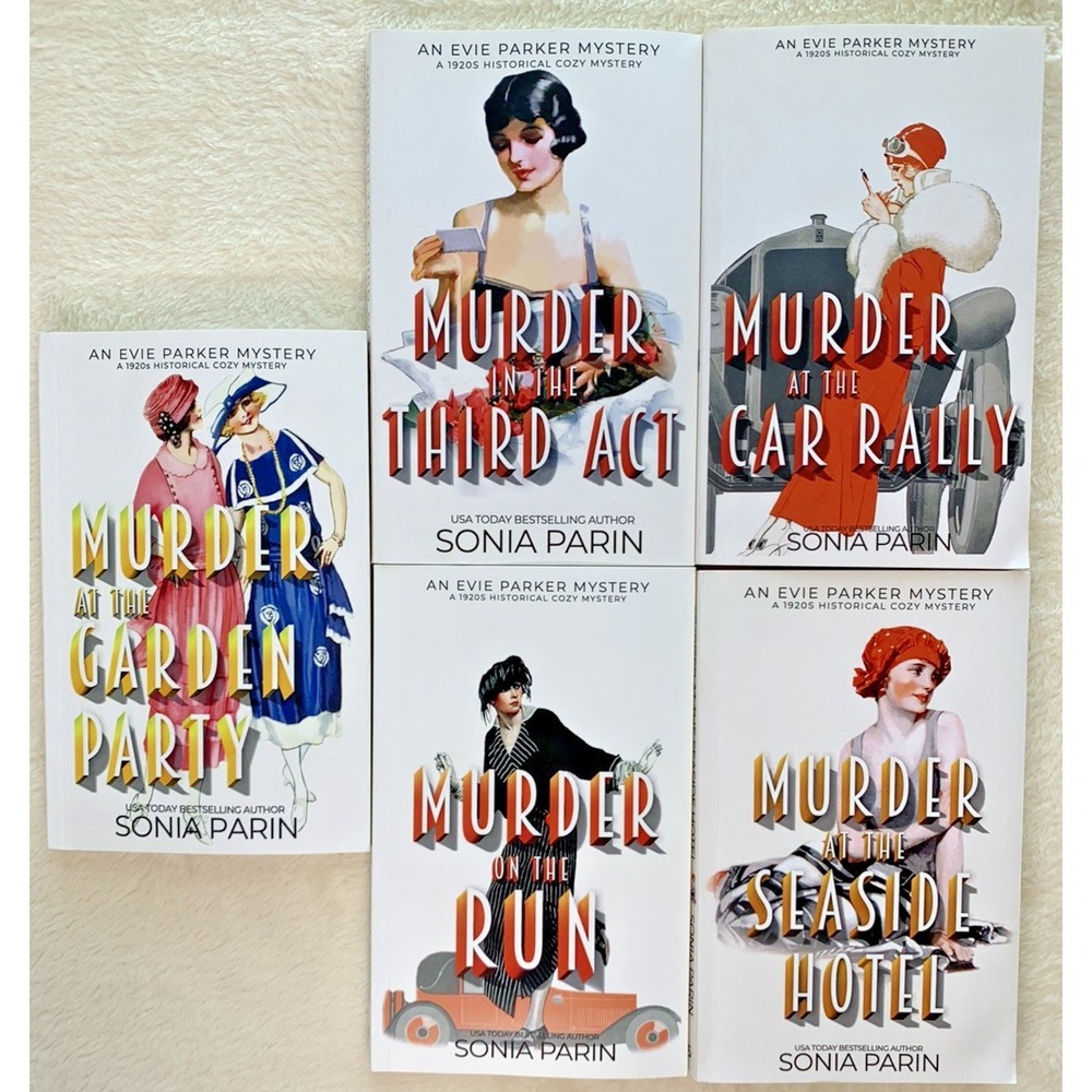 Lot of 5 ~ A 1920s Historical Cozy Mystery: An Eve Parker Mystery ~ Sonia Parin